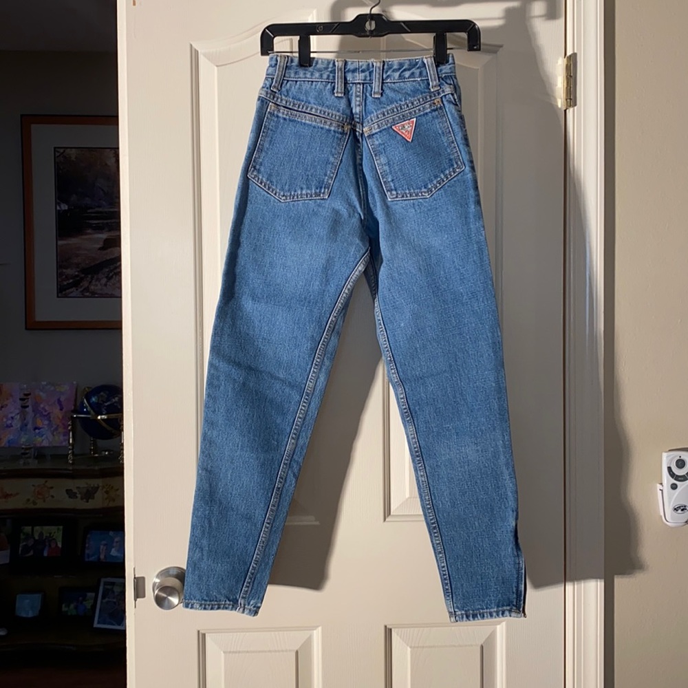 Vintage zipper leg Guess jeans 27